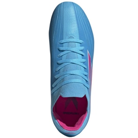 Botas de fútbol Adidas X Speedflow.1 Fg Jr GW7461 azul azul 2