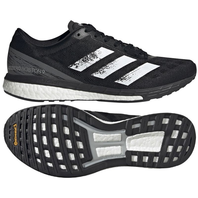 Adidas Adizero Boston 9 M GY6547 zapatillas de running blanco negro 1
