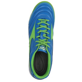 Botas de fútbol Mizuno Morelia Sala Classic M Q1GA210230 blanco, azul, verde azul 5