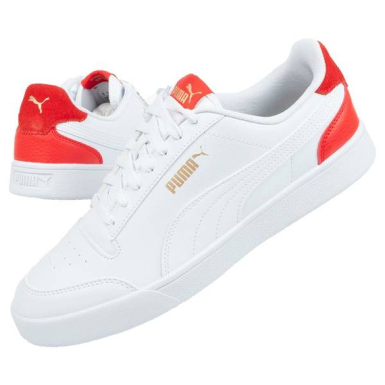 Puma Shuffle M 309668 06 blanco rojo 1 Puma Shuffle M 309668 06 blanco rojo 1