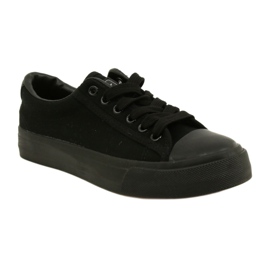 NEWS Sneakers clásicas de cordones negros para mujeres 22SP02-4505 1 NEWS Sneakers clásicas de cordones negros para mujeres 22SP02-4505 1