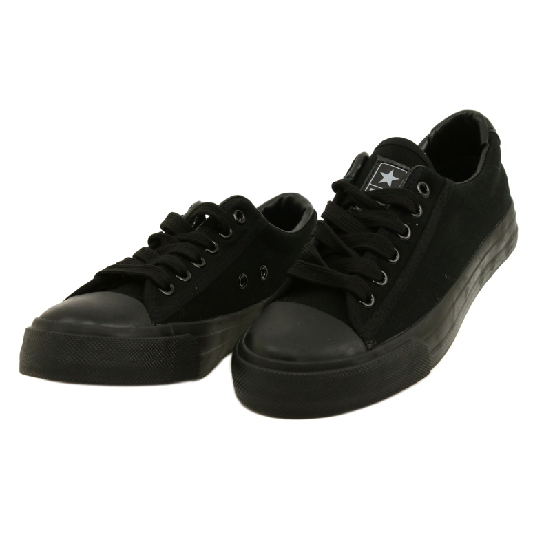 NEWS Sneakers clásicas de cordones negros para mujeres 22SP02-4505 2 NEWS Sneakers clásicas de cordones negros para mujeres 22SP02-4505 2