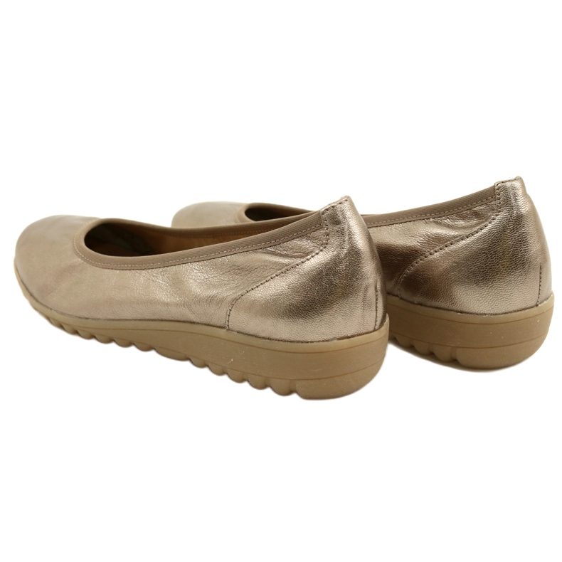 Bailarina Caprice Topo Metalizado 9-22161-28 beige multicolor dorado 8