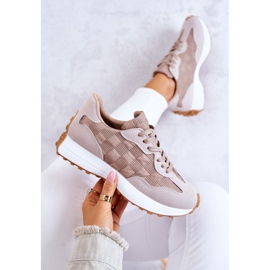 Zapatos Deportivos Clásicos Beige Patrice atado 1
