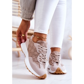 Zapatos Deportivos Clásicos Beige Patrice atado 2