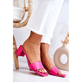 FJ1 Zapatillas Tacón Piel Rosa Netty rosado 5