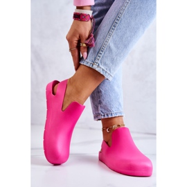 FS1 Zuecos De Goma De Moda Fucsia Meriko rosado 3