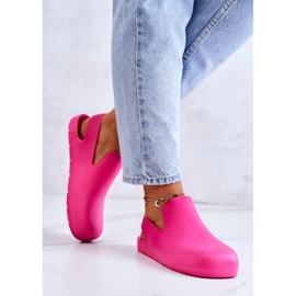 FS1 Zuecos De Goma De Moda Fucsia Meriko rosado 4