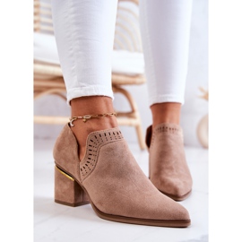 PS1 Botas Cowboy Caladas Ante Beige Oscuro Valerie 7