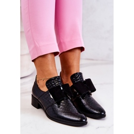 PA2 Zapatos Piel Serpiente Negro Marleigh 1