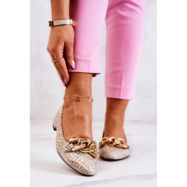 PA2 Salón Serpiente Piel Lacada Beige Elissabeth marrón 2