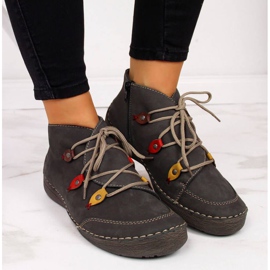 Botas grises aisladas W Rieker 52542-42 3