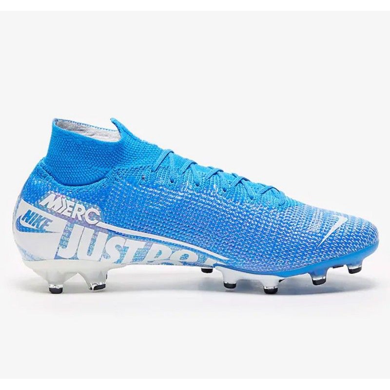 Nike Mercurial Superfly 7 Elite AG Pro Zapatos - Azul y Blanco