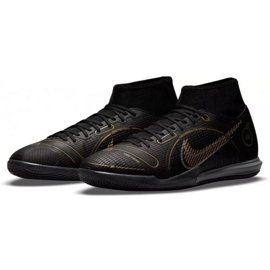Nike Mercurial Superfly 8 Academy Ic M DJ2875 007 zapatos de fútbol negro negro 2