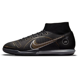 Nike Mercurial Superfly 8 Academy Ic M DJ2875 007 zapatos de fútbol negro negro 3