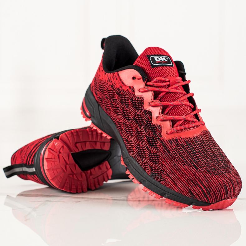 Zapatos de hombre DK negro rojo 2