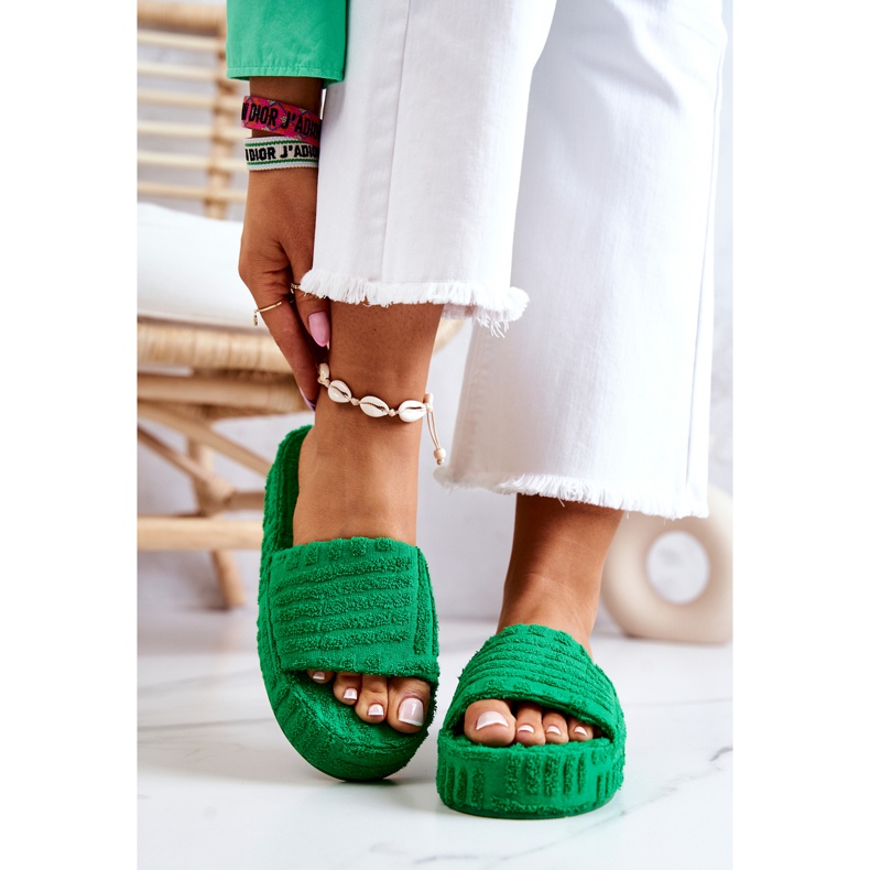 FJ1 Zapatillas En La Plataforma Green Lilly verde 1