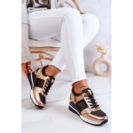 Vinceza Zapatillas Deportivas Deportivas Negras y Doradas Sharon negro dorado 5