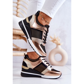 Vinceza Zapatillas Deportivas Deportivas Negras y Doradas Sharon negro dorado 4