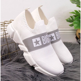 Zapatillas deportivas sin cordones Big Star W JJ274297 blanco 3