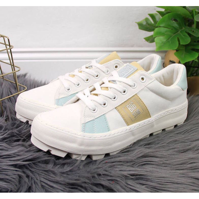 Sneakers de textil en la plataforma Big Star W JJ274480 blanco 2