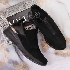 Deportivas de piel con cuña Filippo W PAW253A negro 3
