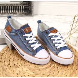 Zapatillas vaqueras American Club W AM653A azul 3