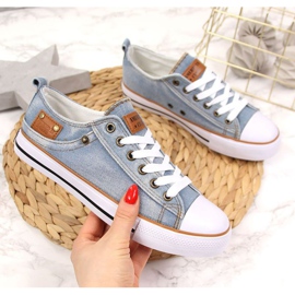 Zapatillas vaqueras American Club W AM653B azul 1