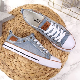 Zapatillas vaqueras American Club W AM653B azul 2