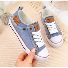 Zapatillas vaqueras American Club Jr AM783A azul 1