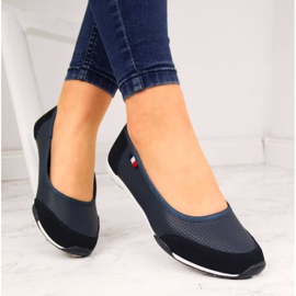 Bailarinas piel calada Filippo W PAW198B azul marino 5