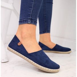 Alpargatas con recortes News W EVE270C azul marino 2
