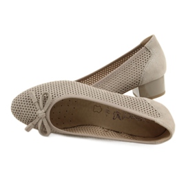 Zapatos de salón de mujer Caprice 22500-28 beige plata 6 Zapatos de salón de mujer Caprice 22500-28 beige plata 6