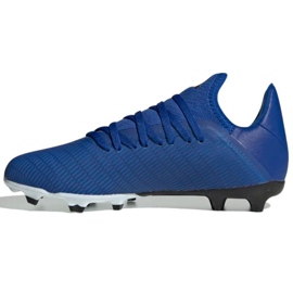 Botas de fútbol adidas X 19.3 Fg Jr EG7152 azul azul 1