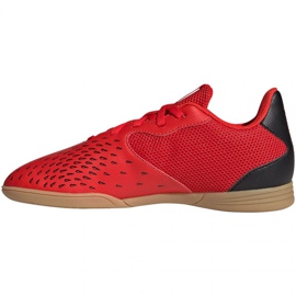 Botas de fútbol adidas Predator Freak.4 In Jr FY6329 rojo naranjas y tintos 1