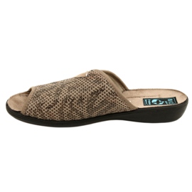 Adanex Diana zapatillas zapatillas mujer DIK 27247 beige marrón 1