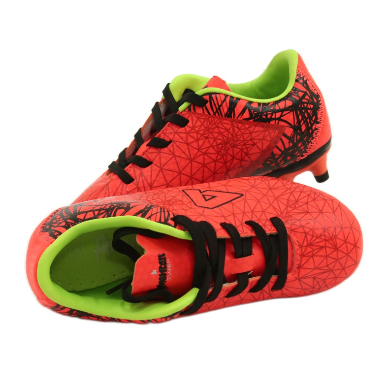 American Club Tacos deportivos para hombre American 160701 naranja negro 6