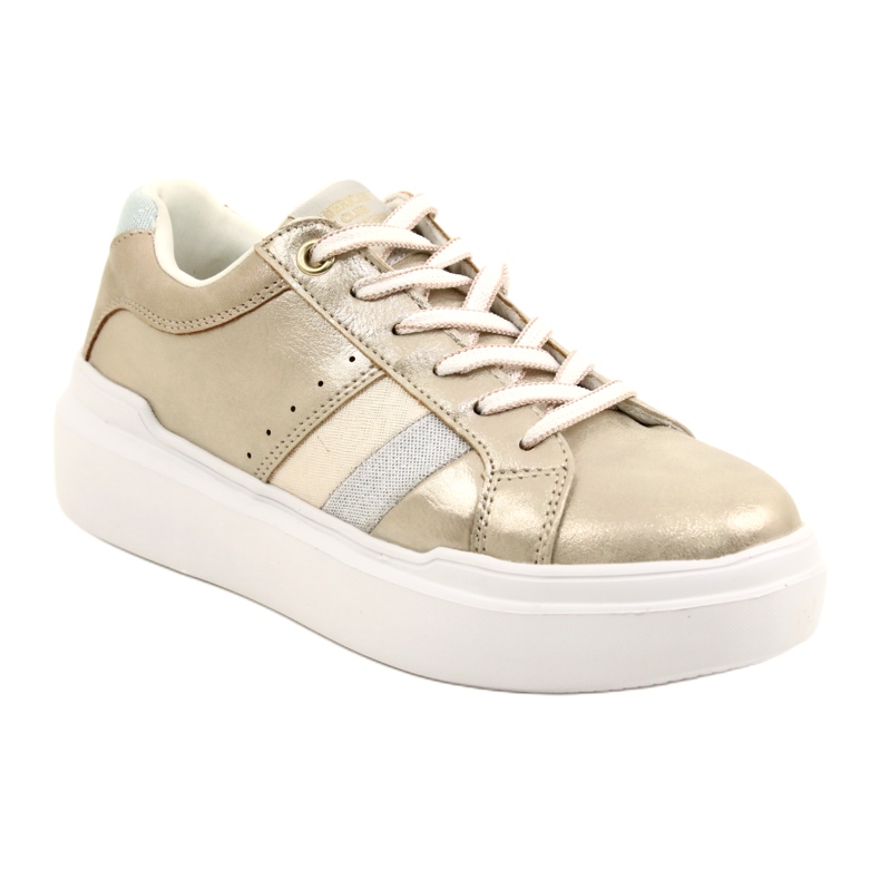 American Club Zapatillas deportivas femeninas en un club americano dorado grueso y único RH68/22 1 American Club Zapatillas deportivas femeninas en un club americano dorado grueso y único RH68/22 1
