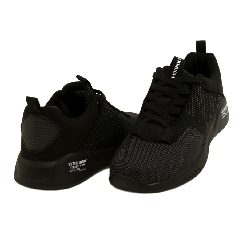 Zapatillas Deportivas American Club Hombre RH80/22 Negro 4