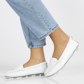 Mocasines Mujer Piel Filippo DP2037 Blanco 5