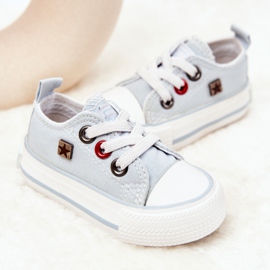 Zapatillas Infantiles Clásicas Bajas Big Star HH374198 Azul blanco 3