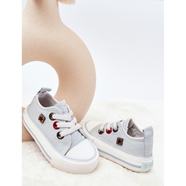 Zapatillas Infantiles Clásicas Bajas Big Star HH374198 Azul blanco 2