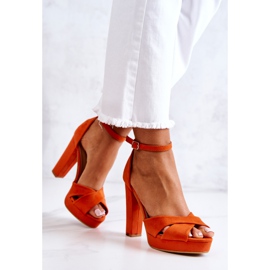 FM1 Sandalias De Ante On A Pole Naranja Lanelle 5