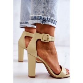 Sandalias Tacón Georgina Verde Pastel 4