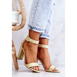 Sandalias Tacón Georgina Verde Pastel 6