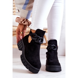 FB2 Botines Kirsten De Ante Negro Con Corte 2