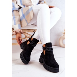 FB2 Botines Kirsten De Ante Negro Con Corte 4