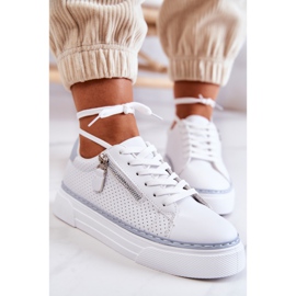 FB2 Zapatos deportivos en la plataforma Louisa blanca y azul blanco 6