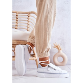 FB2 Zapatos deportivos en la plataforma Louisa blanca y azul blanco 5