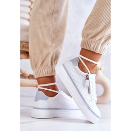 FB2 Zapatos deportivos en la plataforma Louisa blanca y azul blanco 7
